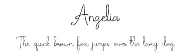 Angelia by PandAE86 — Script Handwritten Font — thumbnail 1