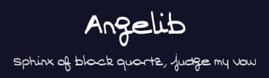 Angelib by Andshalis — Script Handwritten Font — thumbnail 2