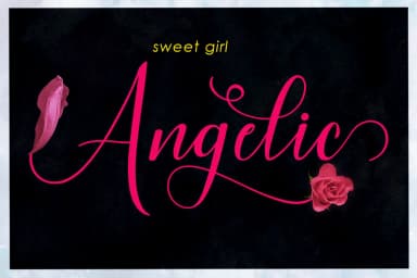Angelic Font by Vegas Type — Script Handwritten Font — thumbnail 1