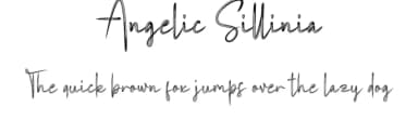 Angelic Sillinia by Gado Gado — Script Handwritten Font — thumbnail 1