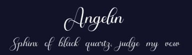 Angelin by Fiqiart — Script Handwritten Font — thumbnail 2