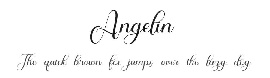 Angelin by Fiqiart — Script Handwritten Font