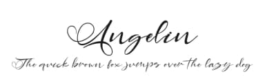 Angelin by Letterara — Script Handwritten Font — thumbnail 1