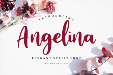 Angelina Font by Vilogsign — Script Handwritten Font — thumbnail 1