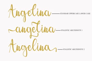 Angelina Font by Muksal Creative by Muksal Creative — Script Handwritten Font — thumbnail 7