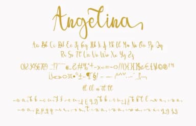 Angelina Font by Muksal Creative by Muksal Creative — Script Handwritten Font — thumbnail 8