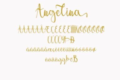 Angelina Font by Muksal Creative by Muksal Creative — Script Handwritten Font — thumbnail 9