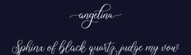 Angelina by Hamzah Muhamad Ihsan — Script Handwritten Font — thumbnail 2