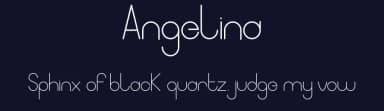 Angelina by Cavalera Creative — Sans Serif Font — thumbnail 2