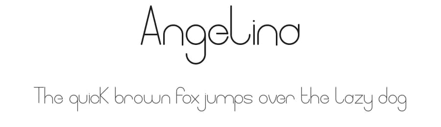 Angelina by Cavalera Creative — Sans Serif Font