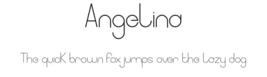 Angelina by Cavalera Creative — Sans Serif Font — thumbnail 1