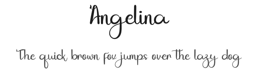 Angelina by Inermedia Studio — Script Handwritten Font