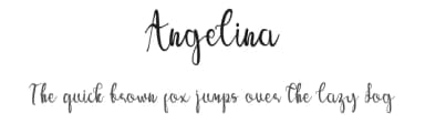 Angelina by Muksal Creative — Script Handwritten Font — thumbnail 1