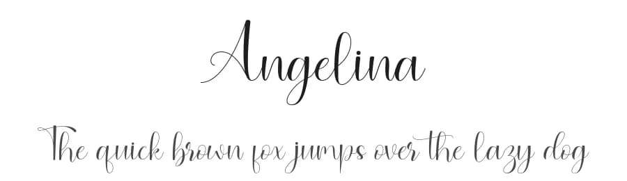 Angelina by JunCreative — Script Handwritten Font
