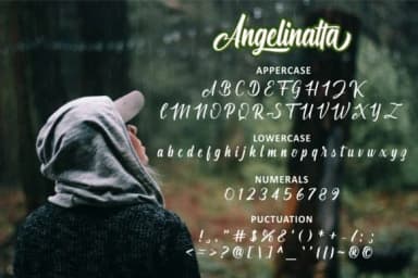 Angelinatta Font by ahmadrofingi97 — Script Handwritten Font — thumbnail 8