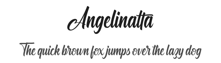 Angelinatta by Ahmad Rofingi — Script Handwritten Font