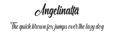 Angelinatta by Ahmad Rofingi — Script Handwritten Font — thumbnail 1
