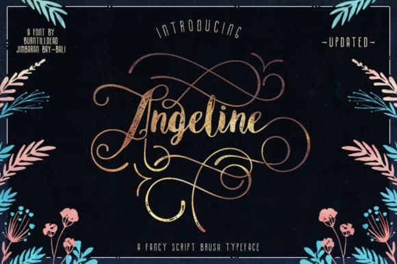 Angeline Font by Burntilldead — Script Handwritten Font