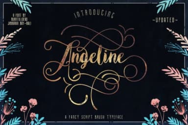 Angeline Font by Burntilldead — Script Handwritten Font — thumbnail 1