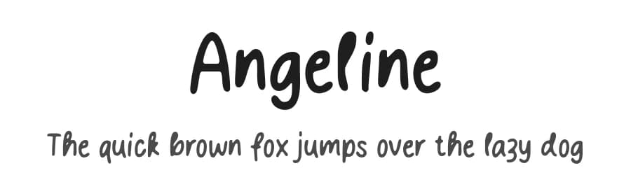 Angeline by MJType — Script Handwritten Font