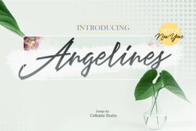 Angelines Script Font by Cotbada Studio — Script Handwritten Font — thumbnail 1