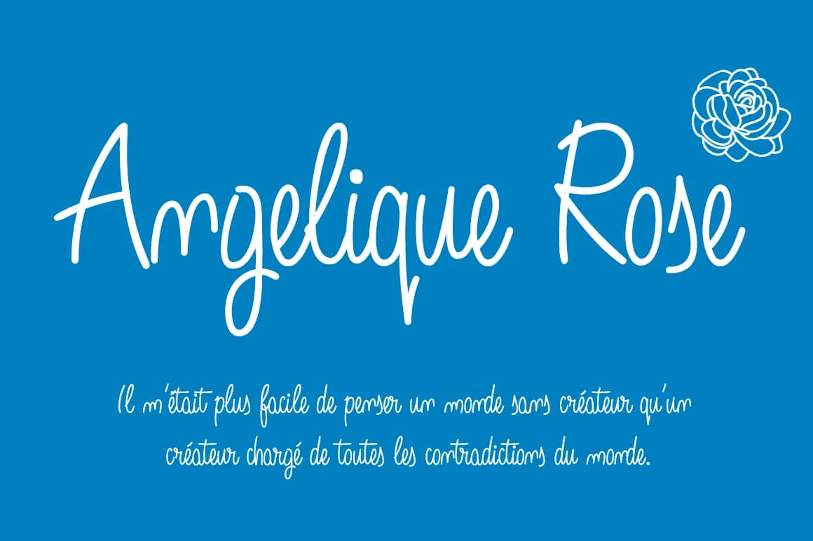 Angelique Rose Font by Fernando Haro — Script Handwritten Font