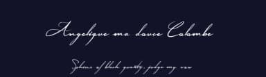 Angelique ma douce Colombe by Maelle.K | Thomas Boucherie — Script Handwritten Font — thumbnail 2