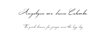 Angelique ma douce Colombe by Maelle.K | Thomas Boucherie — Script Handwritten Font — thumbnail 1