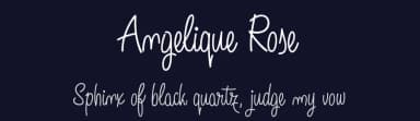 Angelique Rose by deFharo — Script Handwritten Font — thumbnail 2
