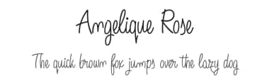 Angelique Rose by deFharo — Script Handwritten Font — thumbnail 1