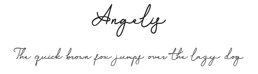 Angelis by Javatype Studio — Script Handwritten Font — preview 1