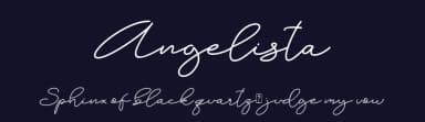 Angelista by Sarif Letter — Script Handwritten Font — thumbnail 2