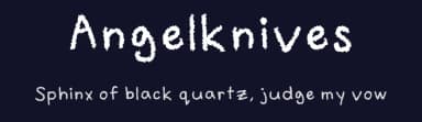 Angelknives by Dylan Clavel — Script Handwritten Font — thumbnail 2