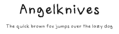 Angelknives by Dylan Clavel — Script Handwritten Font — thumbnail 1