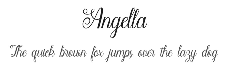 Angella by Graphicxell — Script Handwritten Font