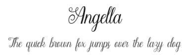 Angella by Graphicxell — Script Handwritten Font — thumbnail 1