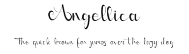 Angellica by Harjuno Kristanto — Script Handwritten Font — thumbnail 1