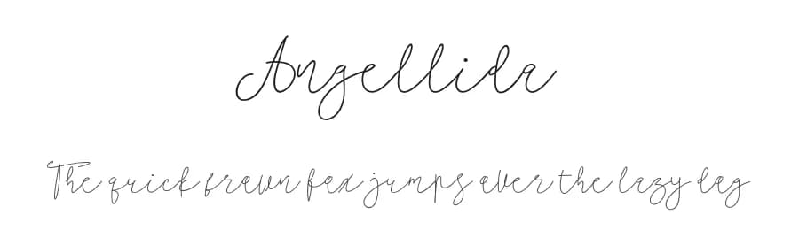 Angellida by Mozyen Studio — Script Handwritten Font