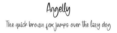 Angelly by Al Ghul — Script Handwritten Font — thumbnail 1