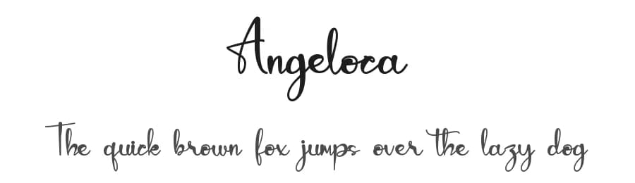 Angeloca by Vincentius Kriswandono — Script Handwritten Font