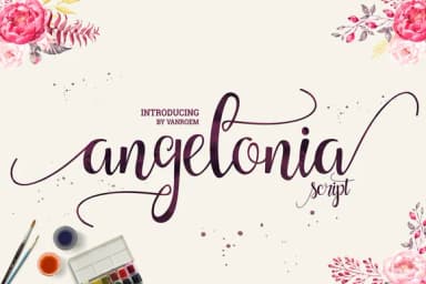 Angelonia Font by VanRoem — Script Handwritten Font — thumbnail 1