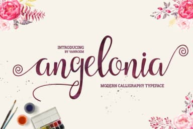 Angelonia Font by VanRoem — Script Handwritten Font — thumbnail 2