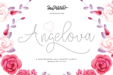 Angelova Font by Ian Mikraz — Script Handwritten Font — thumbnail 1