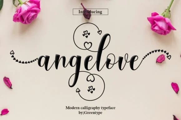 Angelove Font by Greentype — Script Handwritten Font