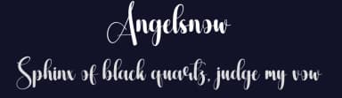 Angelsnow by Scratchones — Script Handwritten Font — thumbnail 2