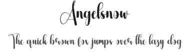 Angelsnow by Scratchones — Script Handwritten Font — thumbnail 1