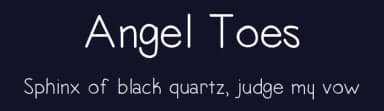 Angel Toes by Vanessa Bays — Script Handwritten Font — thumbnail 2
