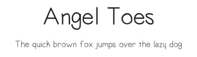 Angel Toes by Vanessa Bays — Script Handwritten Font — thumbnail 1