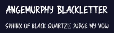 Angemurphy Blackletter by Edric Studio — Script Handwritten Font — thumbnail 2