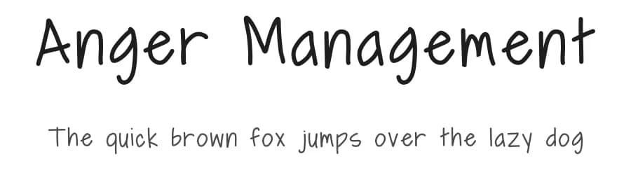 Anger Management by Geronimo Font Studios — Script Handwritten Font